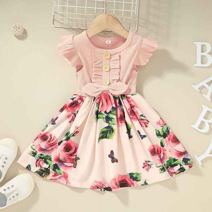 Girls Sleeveless Summer Dress – Toddler & Kids Casual Sundress