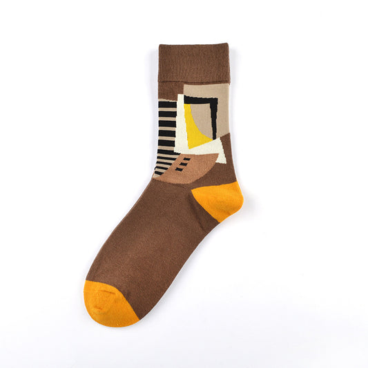 Combed Cotton Lighthouse Embroidered Tube Socks – Novelty Coastal Style