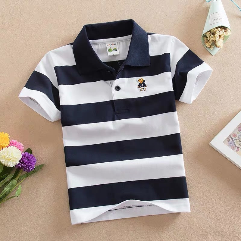 Children's Short Sleeve Fashion Polo Shirt | Soft Cotton, 5 Colours