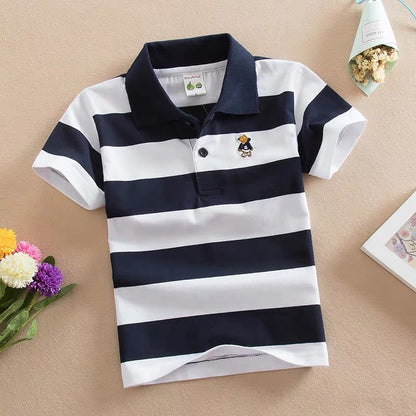 Children's Short Sleeve Fashion Polo Shirt | Soft Cotton, 5 Colours