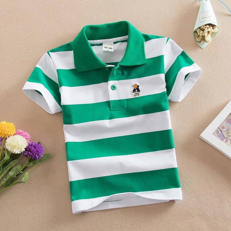 Children's Short Sleeve Fashion Polo Shirt | Soft Cotton, 5 Colours