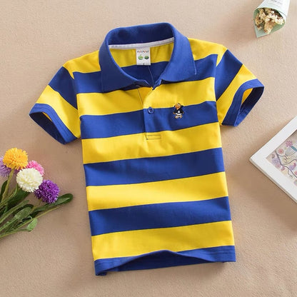 Children's Short Sleeve Fashion Polo Shirt | Soft Cotton, 5 Colours