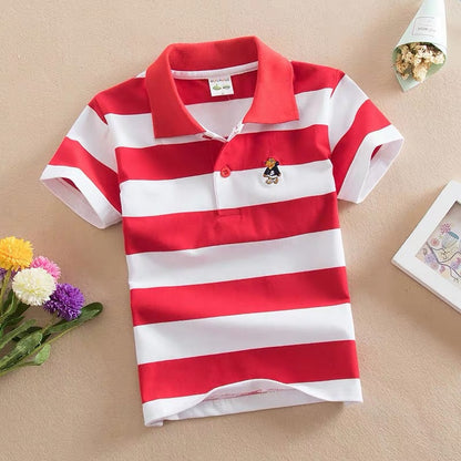 Children's Short Sleeve Fashion Polo Shirt | Soft Cotton, 5 Colours
