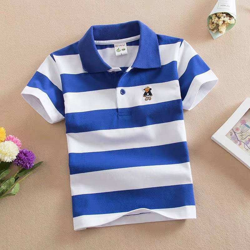 Children's Short Sleeve Fashion Polo Shirt | Soft Cotton, 5 Colours