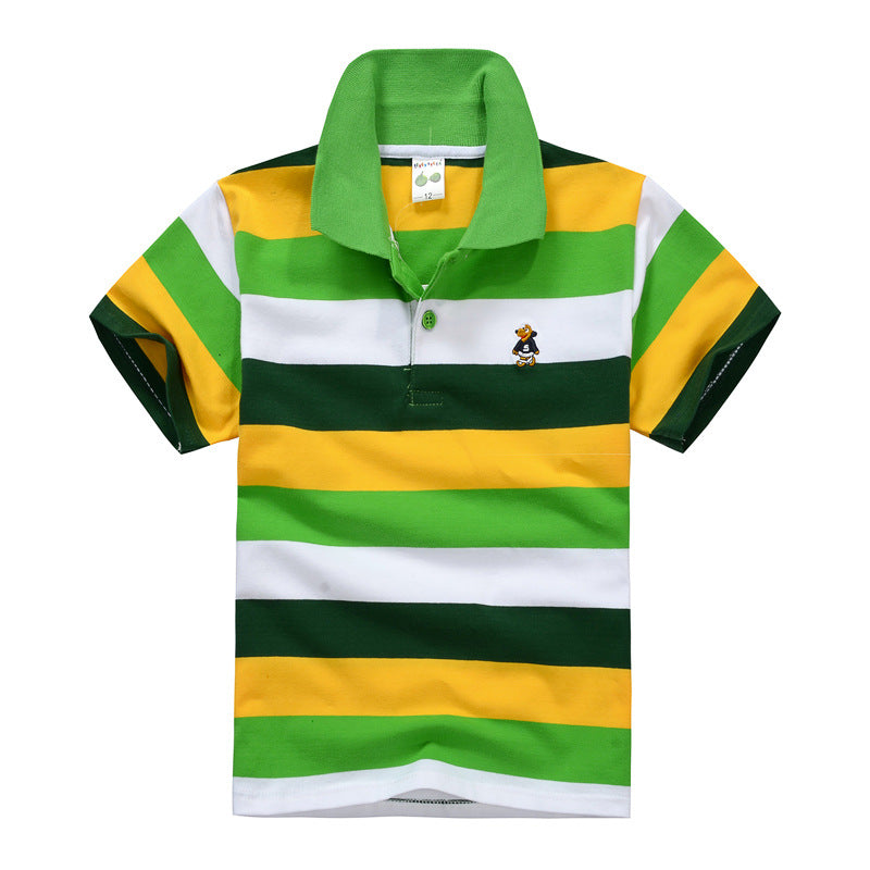 Children's Short Sleeve Fashion Polo Shirt | Soft Cotton, 5 Colours