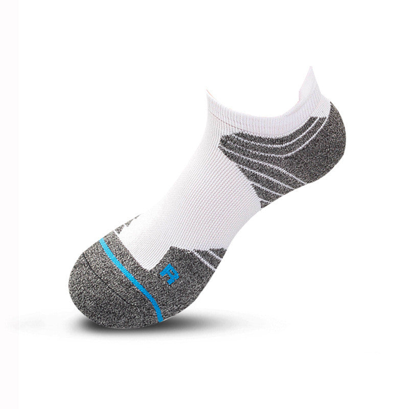Men’s Towel-Bottom Sports Socks Boat Ankle Mid-Tube 14 Colours