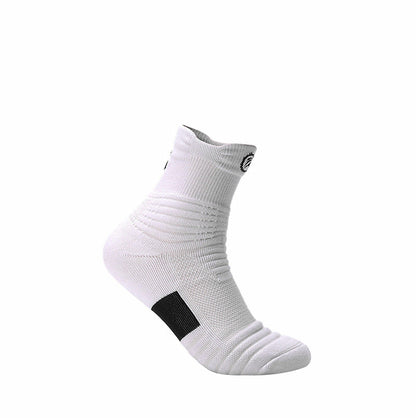 Men’s Towel-Bottom Sports Socks Boat Ankle Mid-Tube 14 Colours