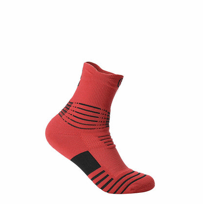 Men’s Towel-Bottom Sports Socks Boat Ankle Mid-Tube 14 Colours