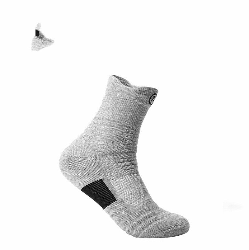 Men’s Towel-Bottom Sports Socks Boat Ankle Mid-Tube 14 Colours