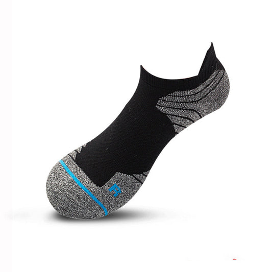 Men’s Towel-Bottom Sports Socks Boat Ankle Mid-Tube 14 Colours