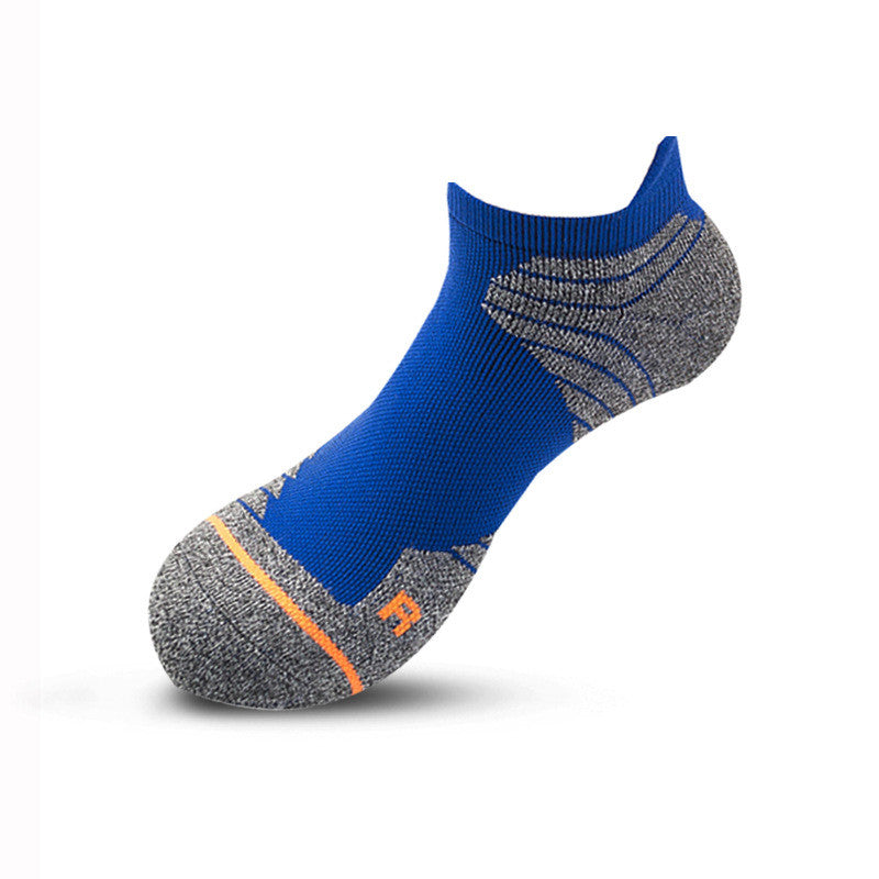 Men’s Towel-Bottom Sports Socks Boat Ankle Mid-Tube 14 Colours