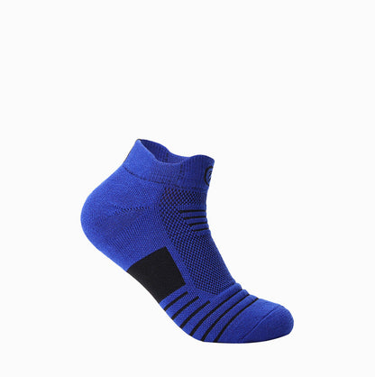 Men’s Towel-Bottom Sports Socks Boat Ankle Mid-Tube 14 Colours