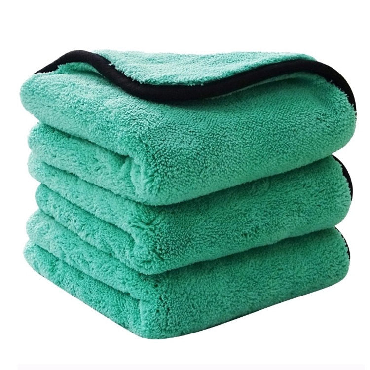 Double-Sided Coral Fleece Car Drying Towel | Scratch-Free & Absorbent