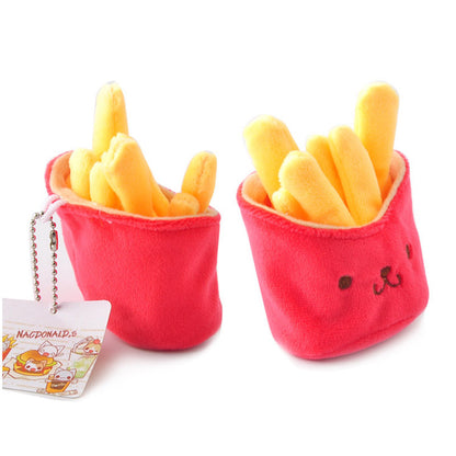 Cute Hamburger Plush Keychain | Novelty Gift