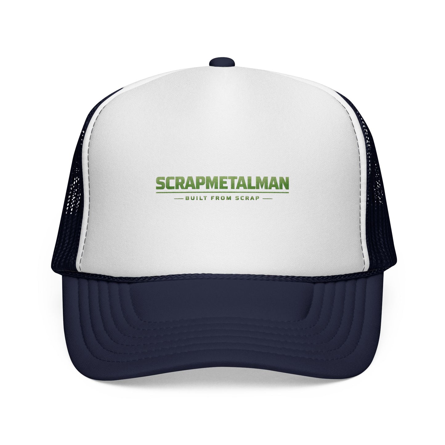 Scrapmetalman Logo Mesh Trucker Cap | Breathable Snapback