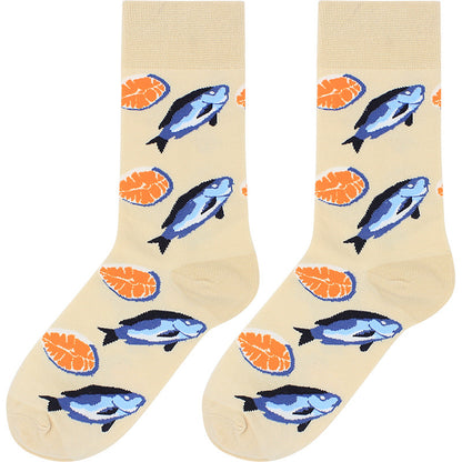 Unisex Seafood Novelty Socks – 5 Ocean Prints