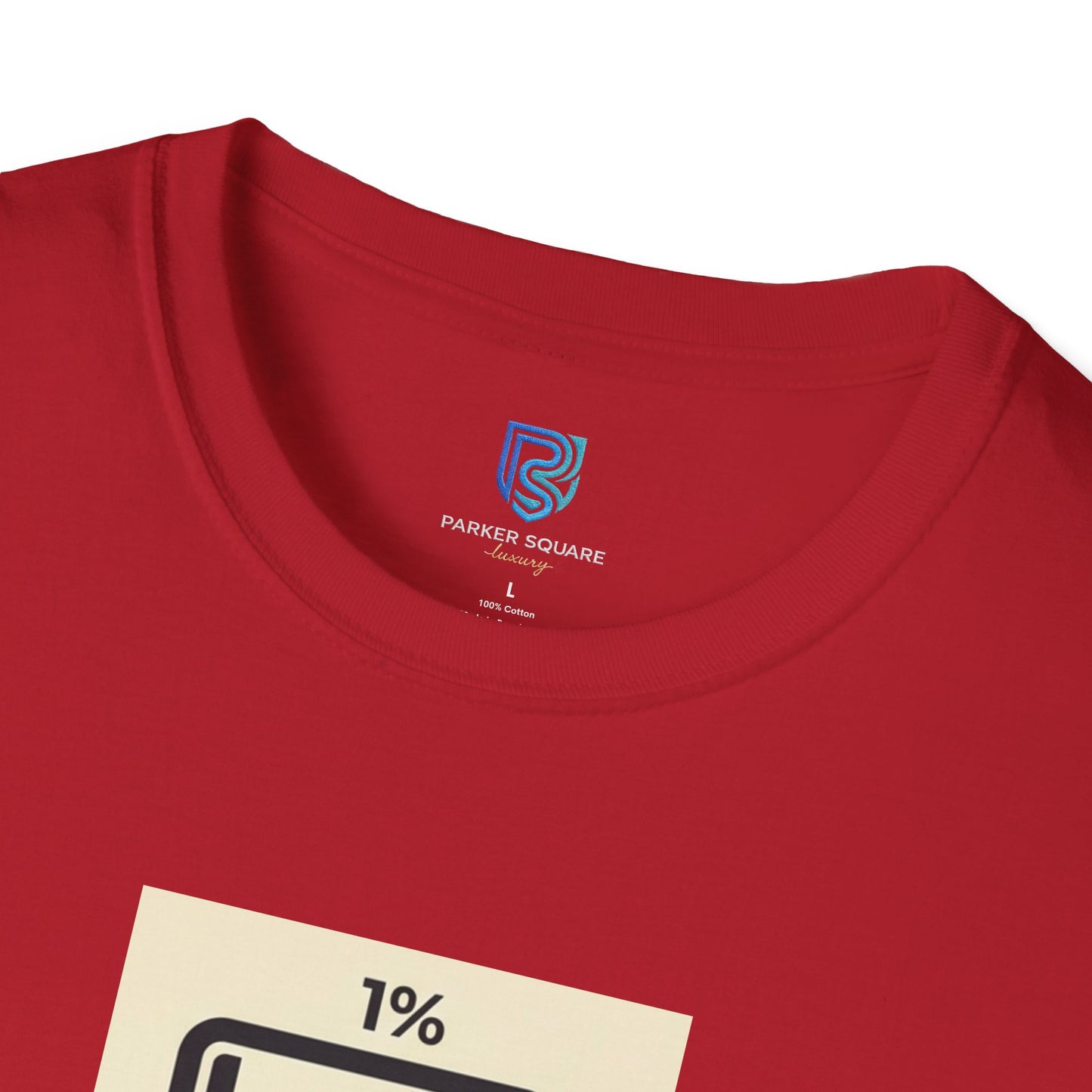 "My Social Battery Is At 1%" Low Battery Graphic Tee