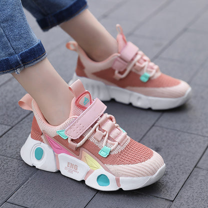 Children's Breathable Sports Trainers | Soft Sole PU Mesh Shoes