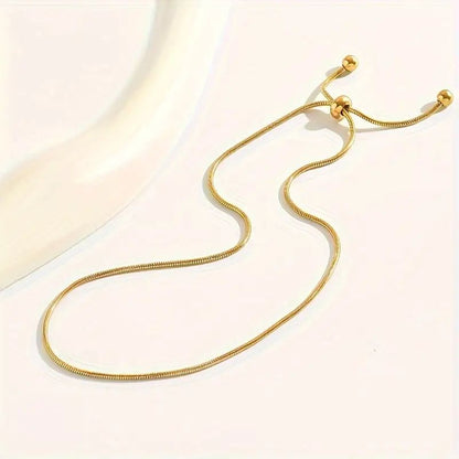 Women's Adjustable Flower Anklet – Minimalist Alloy Bead Ankle Bracelet