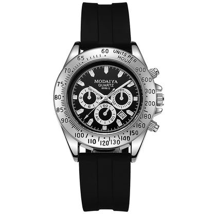 Men's Fashion Quartz Watch – Silicone or Steel Band | 4 Styles