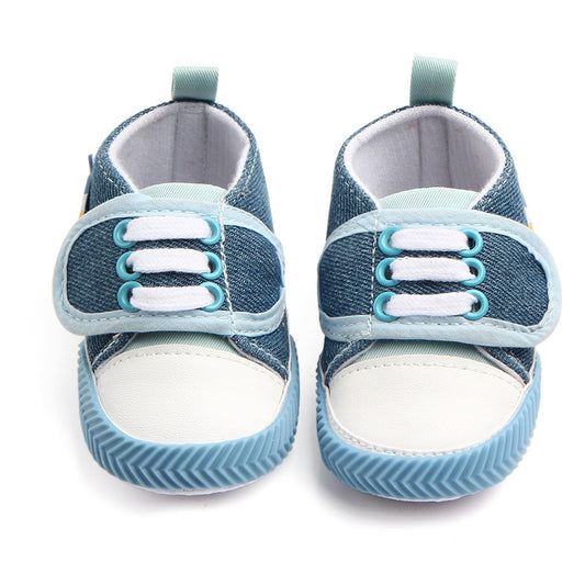 Baby Cartoon Canvas Walking Shoes | Anti-Slip First Walkers 11-13cm
