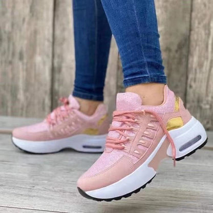 Women's Mesh Lace-Up Low Heel Sneakers | 7 Colours, EU 35–43
