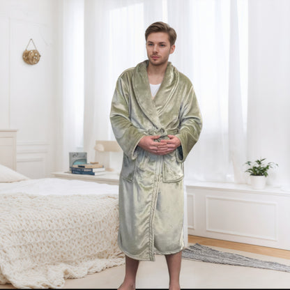 Couples Longline Bathrobe | Soft Polyester Robe