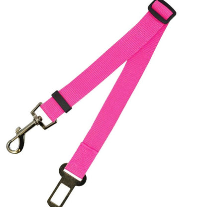 Pet Car Seat Belt Safety Lead | Adjustable Nylon Dog Travel Tether