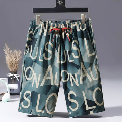 Men's Printed Sports Shorts | Polyester Casual M-5XL