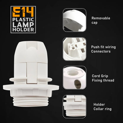 Vintage E14 Lamp Holder Bulb Socket 5 Pack ~4362-3
