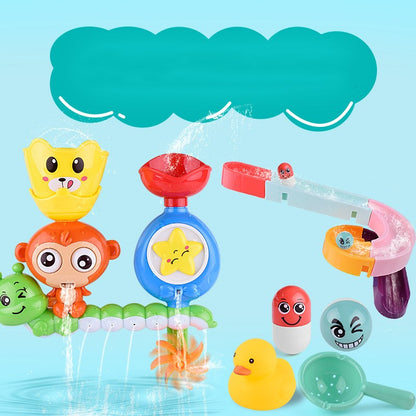 Musical Monkey Water Track Toy - Kids Bath & Water Play Set