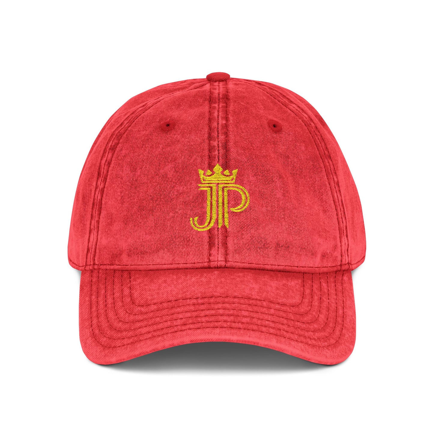 Vintage Embroidered Crown Monogram Cap | Washed Cotton Twill
