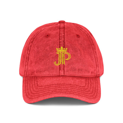 Vintage Embroidered Crown Monogram Cap | Washed Cotton Twill