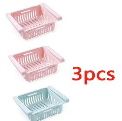 Stretchable Fridge Storage Basket Organiser