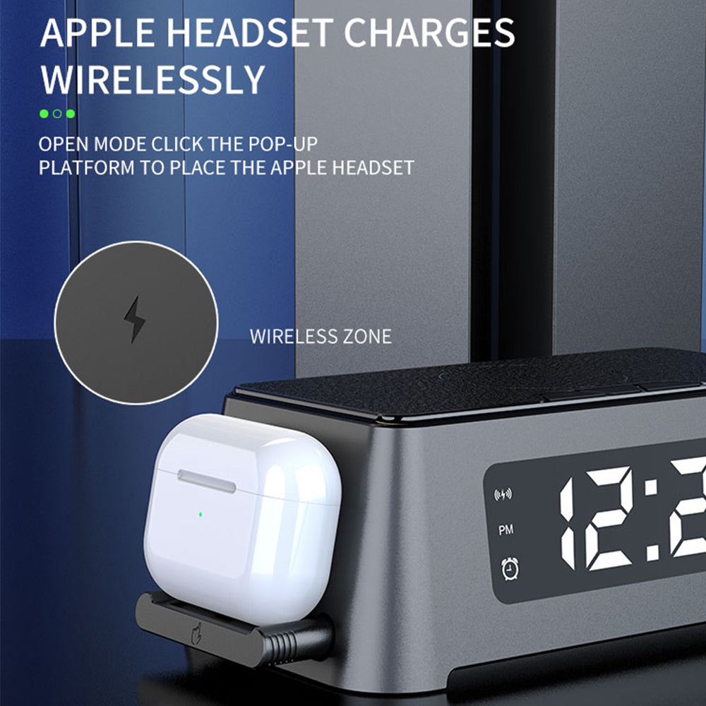 Smart Alarm Clock with Wireless Charger | Bedside Charging