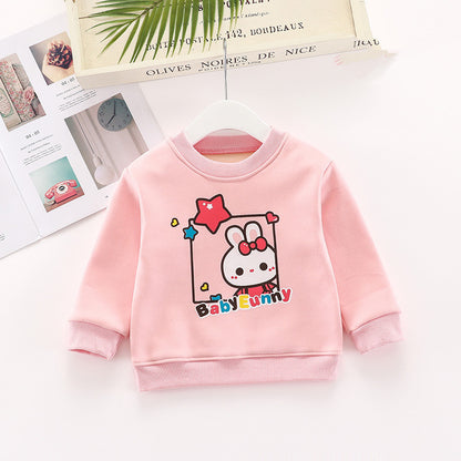 Children's Fleece Animal Print Sweatshirt | Toddler Kids Top