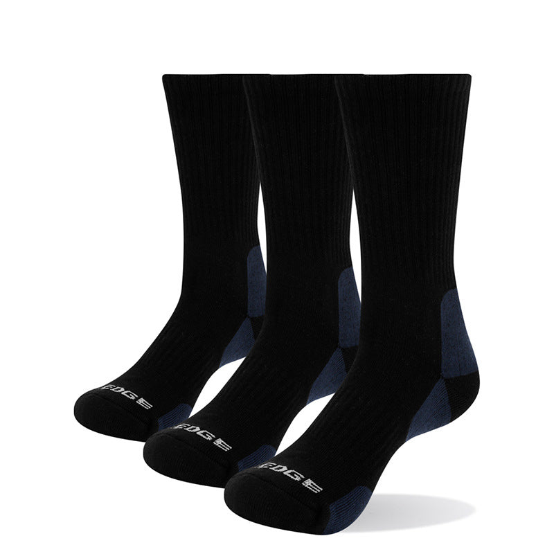 Men's Combed Cotton Mid-Tube Sports Socks – 4 Colours