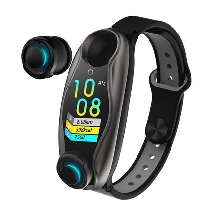 2-in-1 Bluetooth Headset Smartwatch Bracelet – Step Counter & Calls