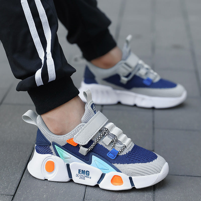Children's Breathable Sports Trainers | Soft Sole PU Mesh Shoes