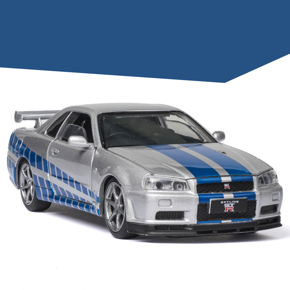 1:32 Nissan Skyline GTR34 Die-Cast Model Car - Sound & Light
