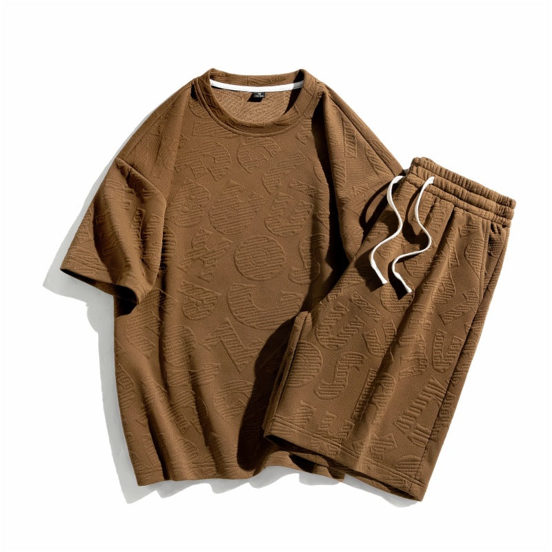 Men's Sports T-Shirt & Shorts Co-ord Set | Polyester Spandex