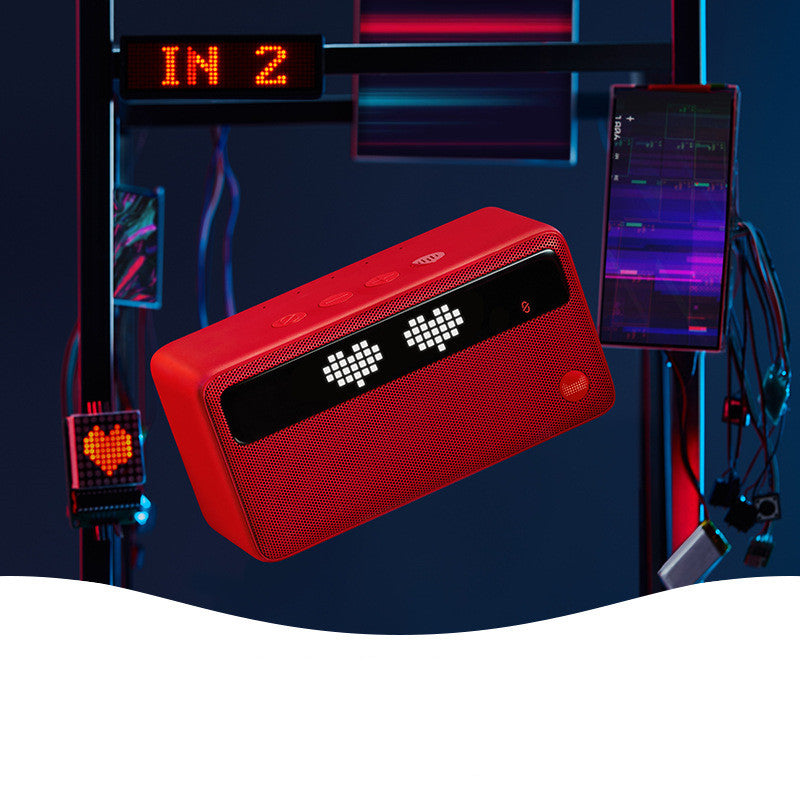 Robot Bluetooth Speaker with Smart Clock Display