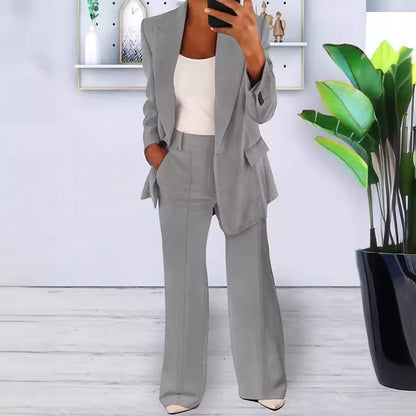 Women's Slim-Fit Professional Trousers | Patchwork Detail | S–5XL