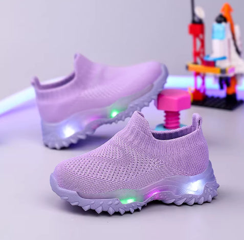 Children's Flyknit Soft-Sole Trainers | Lightweight Kids Shoes