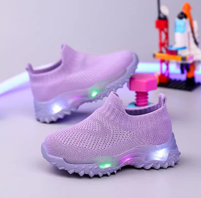 Children's Flyknit Soft-Sole Trainers | Lightweight Kids Shoes