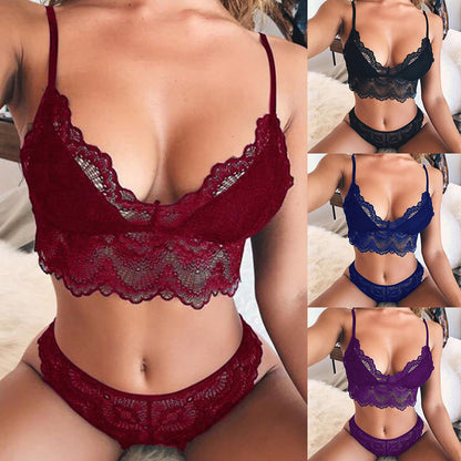 Women's Cotton Lace Underwear Set | Bra & Knicker Lingerie