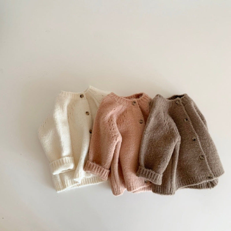 Children's Knitted Cardigan | Soft Cotton Knitwear for Toddlers