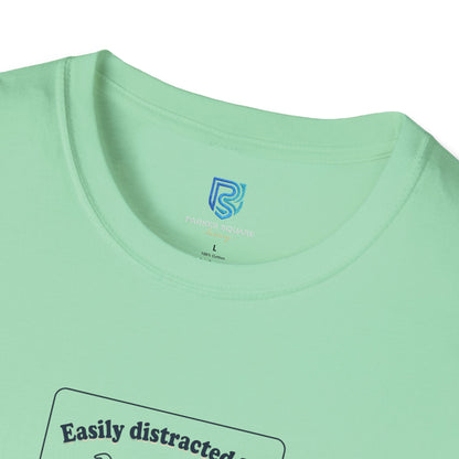 'Easily Distracted By…wait, is that a dog?' Cartoon Dog Graphic Tee