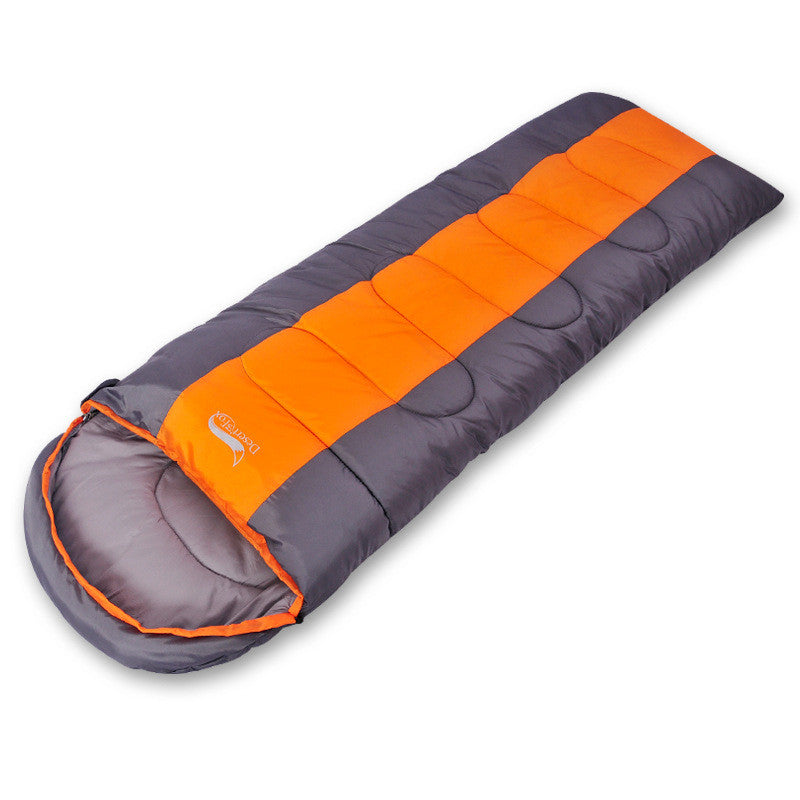 4-Season Camping Sleeping Bag – 210T Polyester Cotton Fill 1kg-1.8kg Green, Blue & Orange
