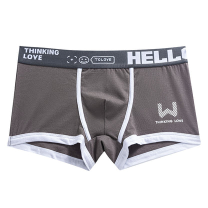 Men's Cotton Boxer Briefs Multi-Pack – Breathable Low-Waist Underwear